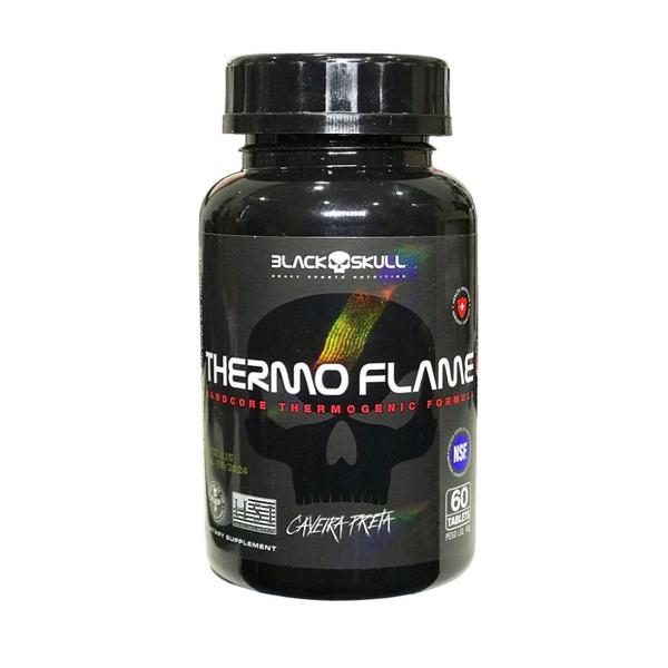 TERMOGÊNICO THERMO FLAME BLACK SKULL 60 TABS