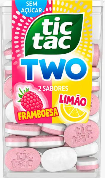 TIC TAC PASTILHAS SABOR FRAMBOESA E LIMÃO SEM AÇÚCAR 38,5G