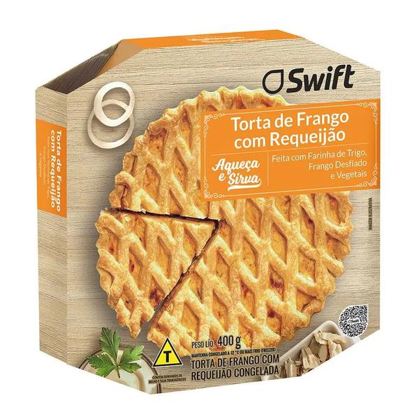 TORTA DE FRANGO C/REQUEIJÃO SWIFT 400G
