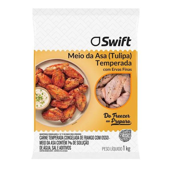 TULIPA DE FRANGO TEMPERADA SWIFT 1KG