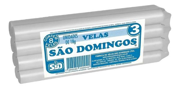 VELA SÃO DOMINGOS COMUM N.3 8 UNIDADES