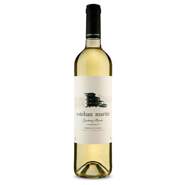 VINHO BRANCO ESPANHOL ESTEBAN MARTIN CHARDONNAY MACABEO 750ML