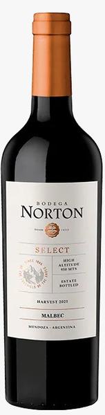 VINHO TINTO ARGENTINO NORTON SELECT MALBEC 750ML