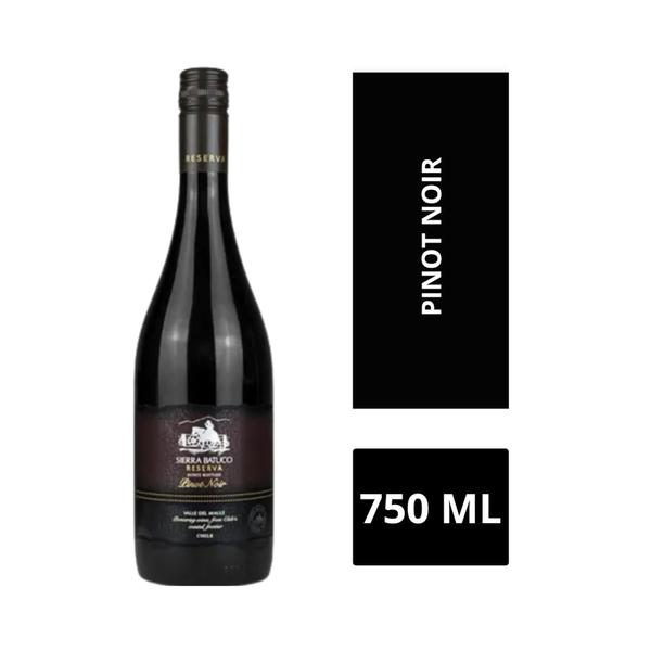 VINHO TINTO CHILENO SIERRA BATUCO RESERVA PINOT NOIR 750ML