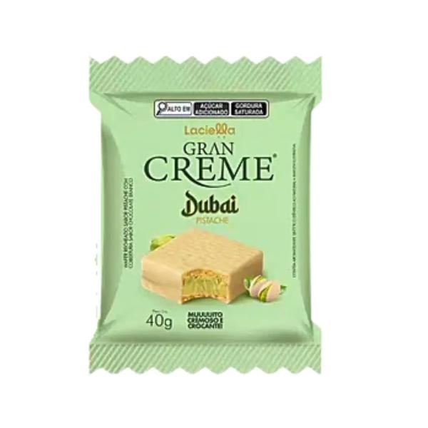 WAFER RECHEADO GRAN CREME DUBAI PISTACHE BRANCO 40G