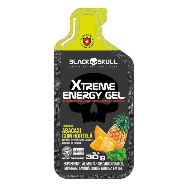 XTREME ENERGY GEL BLACK SKULL SABOR ABACAXI 30G