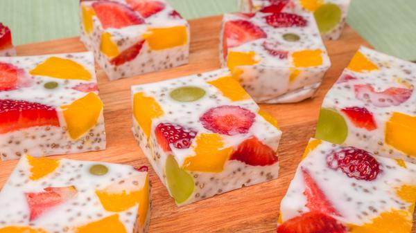 🍮 🍇 Gelatina saudável com Frutas
