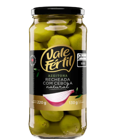 AZEITONA VALE FERTIL C CEBOLA 220G