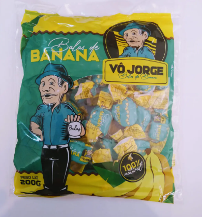 BALA DE BANANA VO JORGE 200G SACUCAR