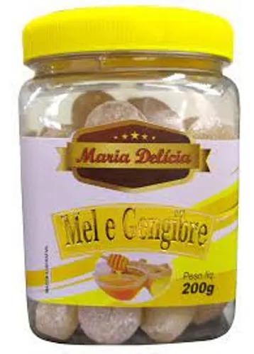 BALAS MARIA DELICIA MEL E GENGIBRE 200G