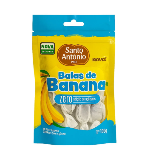 BALAS STO ANTONIO BANANA ZERO 100G