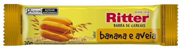 BARRA CEREAL AVEIA BANANA 20G RITTER