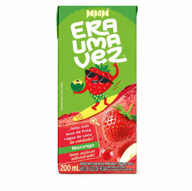 BEBIDA MORANGO PAPAPA 200ML