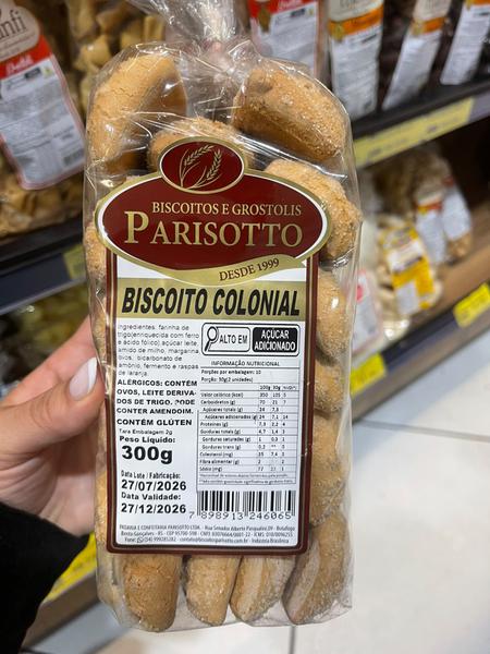 BISCOITO COLONIAL PARISOTTO 250G
