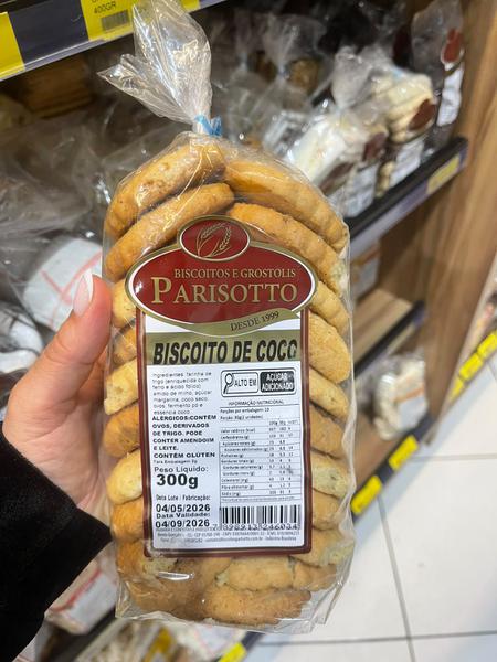 BISCOITO DE COCO PARISOTTO 300G