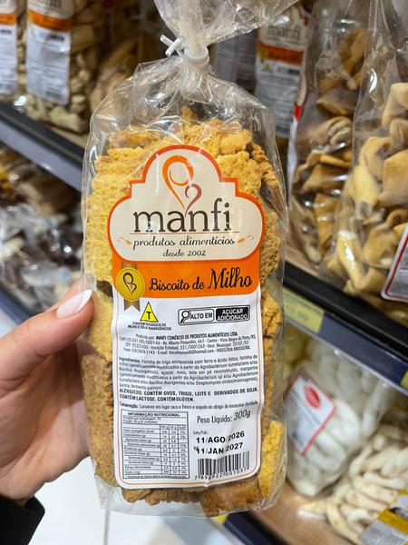 BISCOITO DE MILHO 300G MANFI