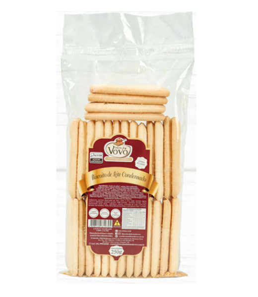 BISCOITO LEITE CONDENSADO DELICIAS DA VOVO 250G