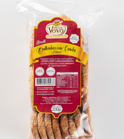 BISCOITO ORELINHAS DELICIAS DA VOVO 230G