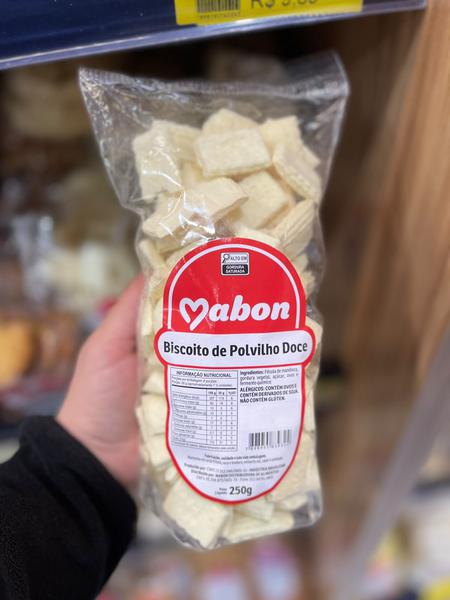 BISCOITO POLVILHO DOCE 250G MABON