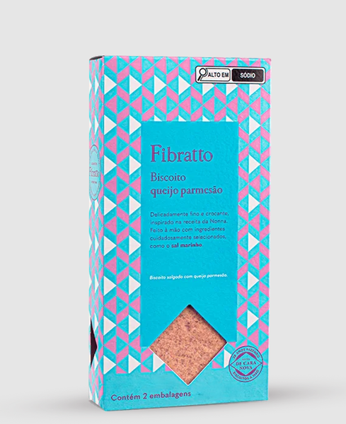 BISCOITO QUEIJO PARMESÃO 80G FIBRATTO