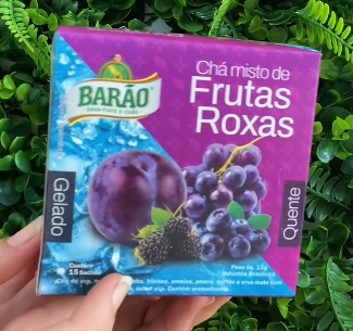 CHA BARAO FRUTAS ROXAS 15SACHES