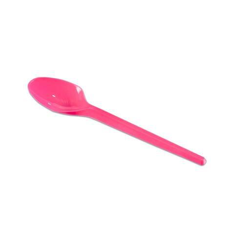 COLHER PLAST. ROSA 10 UN