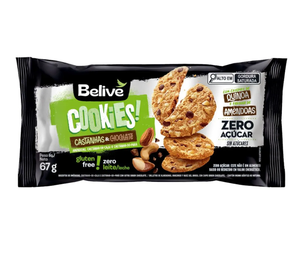 COOKIES BELIVE CASTANHA DE CAJU ZERO 67G