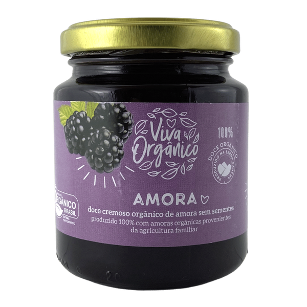 DOCE DE FRUTAS VIVA ORGANICO 280G AMORA
