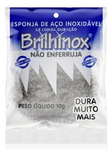 ESFREGAO ACO INOX BRILHINOX