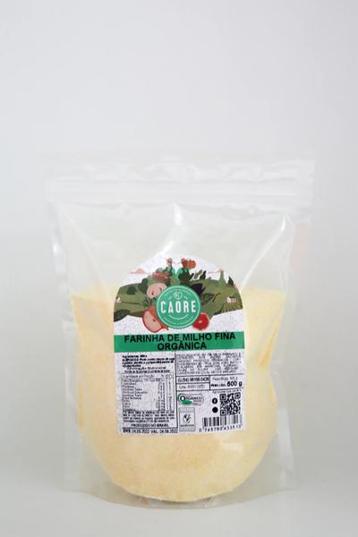 FARINHA DE MILHO FINA 500G ORGANICA CAORE