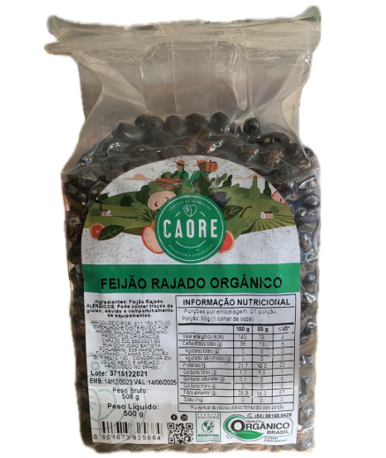 FEIJAO RAJADO 500GR CAORE