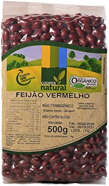 FEIJAO VERMELHO ORGANICO 500GR CAORE