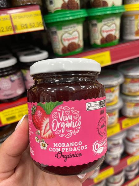 GELEIA VIVA ORGANICO 280G MORANGO