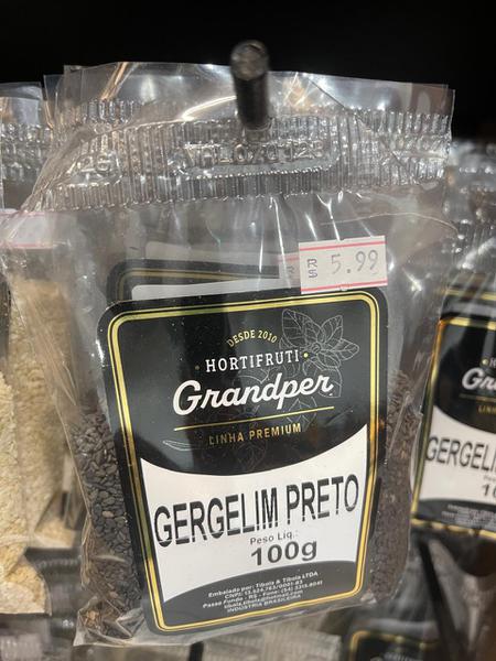GERGELIM PRETO 100GR GRANDPER