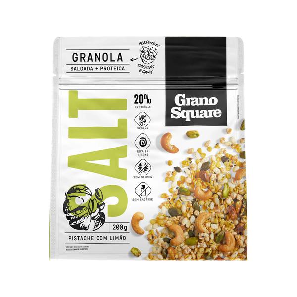 GRANOLA SALT PRO PISTACHE LIMAO 200G GRANO SQUARE