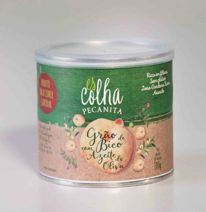 GRAO BICO COM AZEITE OLIVA 100G PECANITA