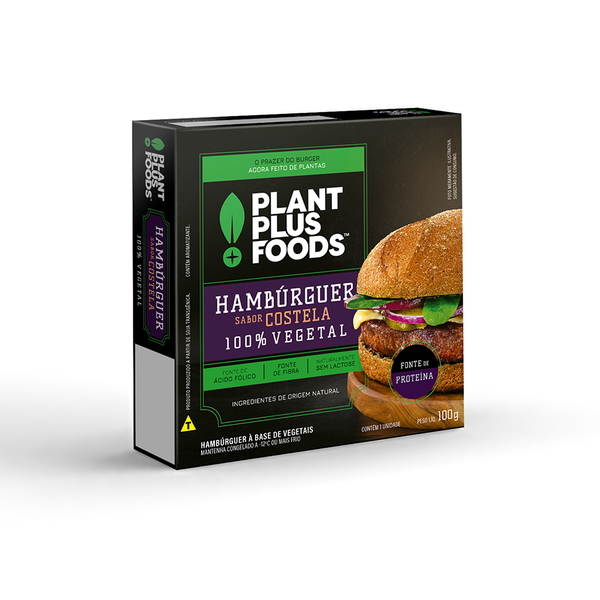 HAMBURGUER VEGETAL COSTELA 100G PLANT PLUS FOODS