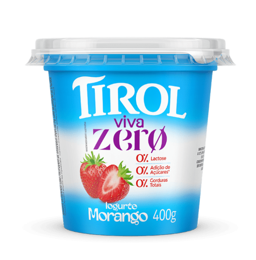 IOGURTE MORANGO POTE TIROL 400G ZERO