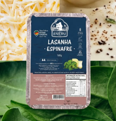 LASANHA ESPINAFRE VO ENERY 500G