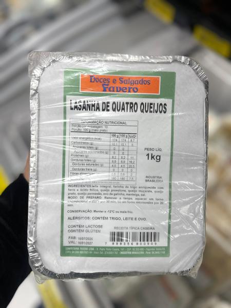 LASANHA QUATRO QUEIJOS 1KG FAVERO