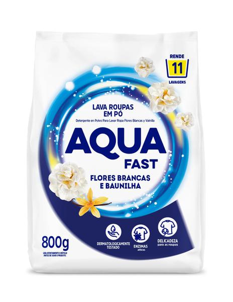 LAVA ROUPA PO AQUAFAST FL BRNC BAUN 800G