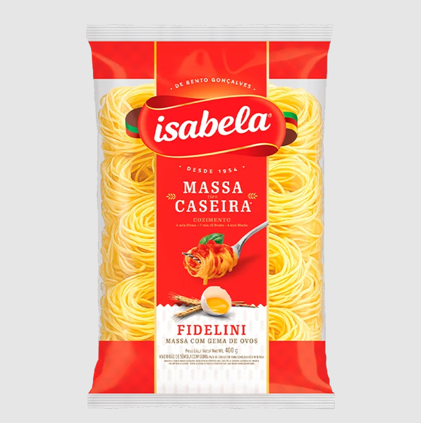 MASSA CASEIRA FIDELINI ISABELA 400G