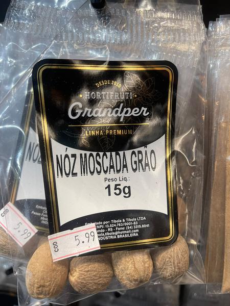 NOZ MOSCADA GRAOS 15GR GRANDPER