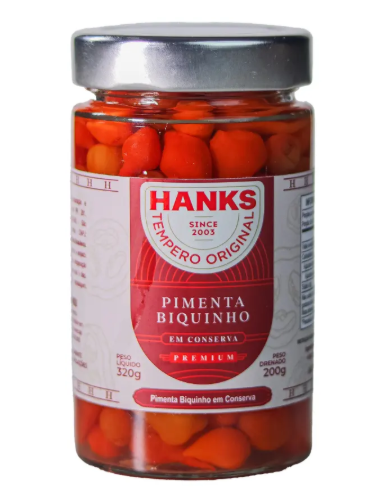 PIMENTA BIQUINHO VERMELHA HANKS 200G