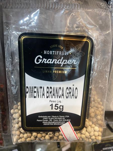 PIMENTA BRANCA GRAO 15GR GRANDPER