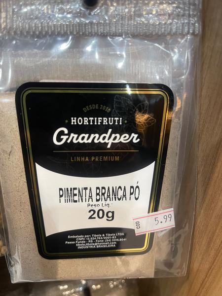 PIMENTA BRANCA PO 20GR GRANDPER