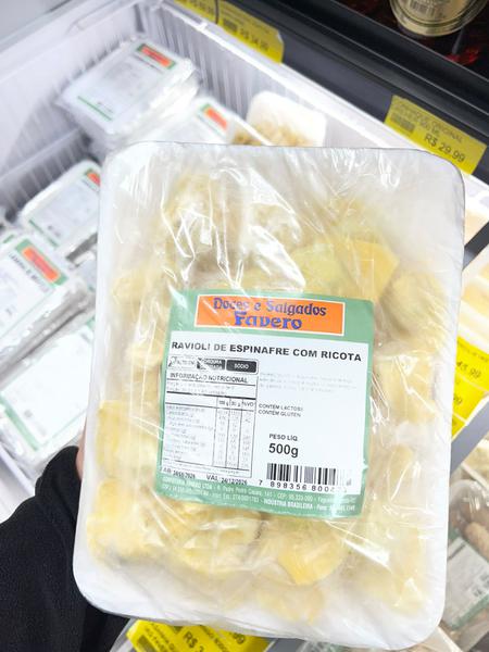 RAVIOLI DE ESPINAFRE E RICOTA FAVERO 500G