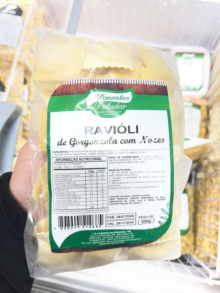 RAVIOLI GORGONZOLA E NOZES PALADAR 500GR