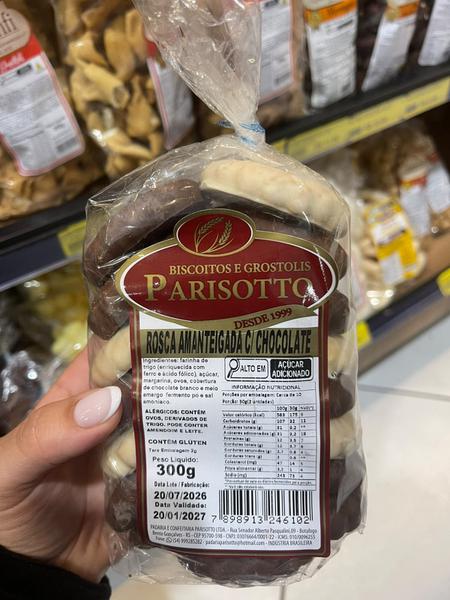 ROSCA MANTEIGA CHOCO PARISOTTO 300G