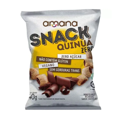 SALGADINHO AMANA 40G SNACK QUINUA ZERO ACUCAR